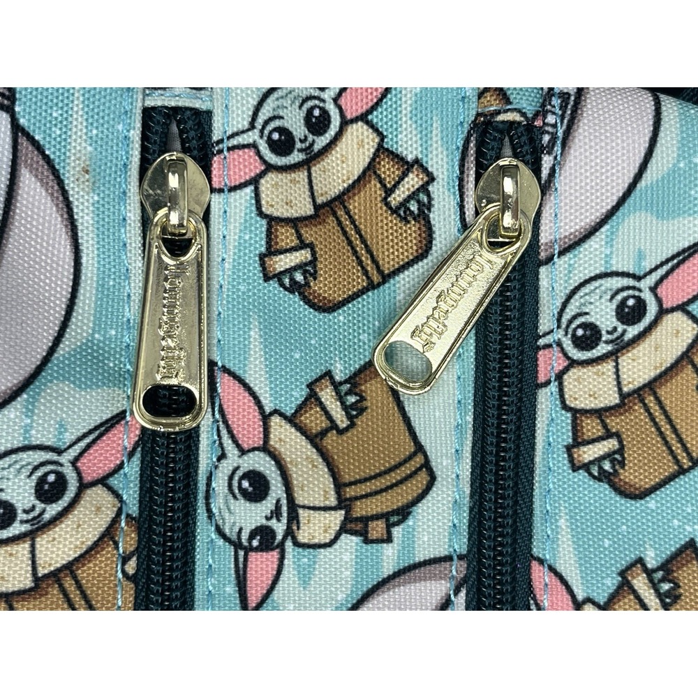 Star Wars Loungefly Baby Yoda Grogu Passport Crossbody Bag Mandalorian The Child - Picture 4 of 11